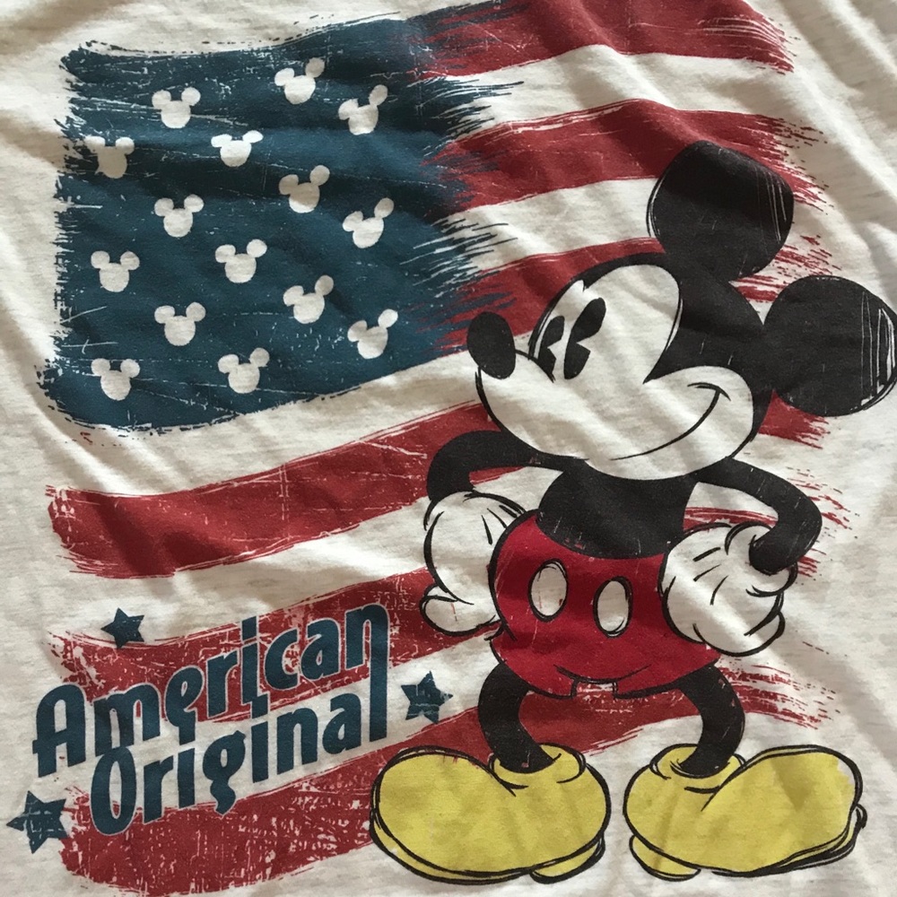 NWOT Disney American Flag Tee Size Large
